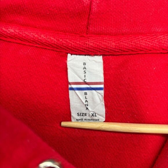 STEW LEONARDS Hoodie Adult XL Farm Fresh Supermarket Sweatshirt Fleece Red - Picture 10 of 14